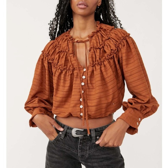Free People Hailey Blouse - Picture 1 of 13